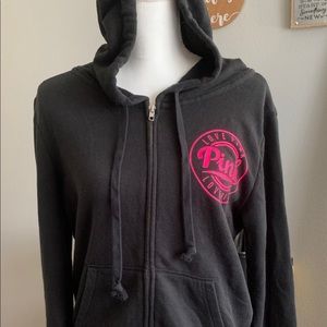 VS Pink Zip Up Hoodie